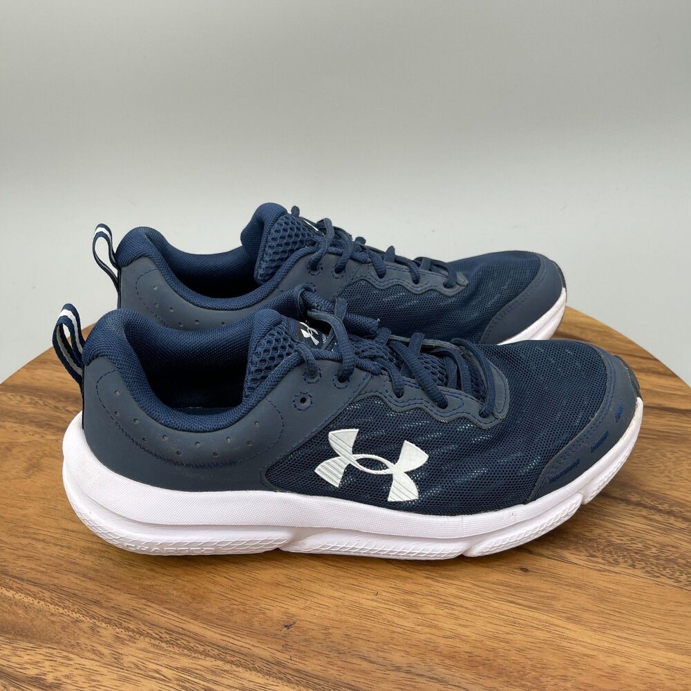 Under Armour UA Charged Assert 10 Shoes Mens Size 8.5 Blue Running Gym Sneakers